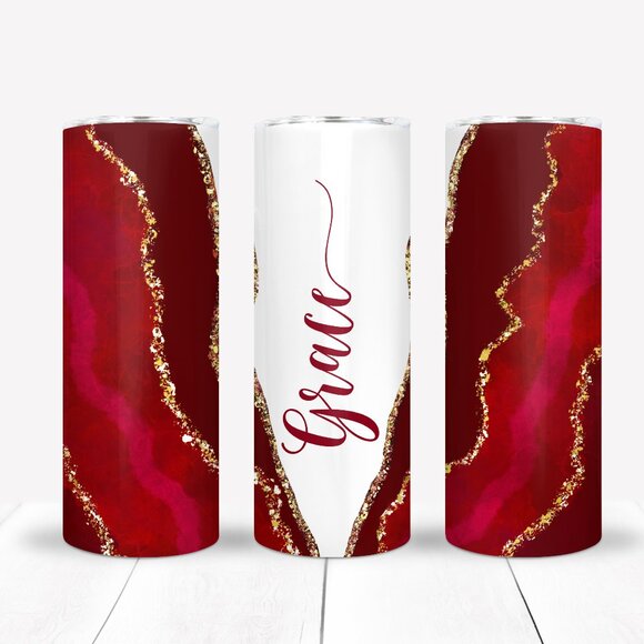 Personalized Tumbler Set, Bridesmaide, Maide Of Honor, Bride, Cheerleaders etc - Picture 1 of 5